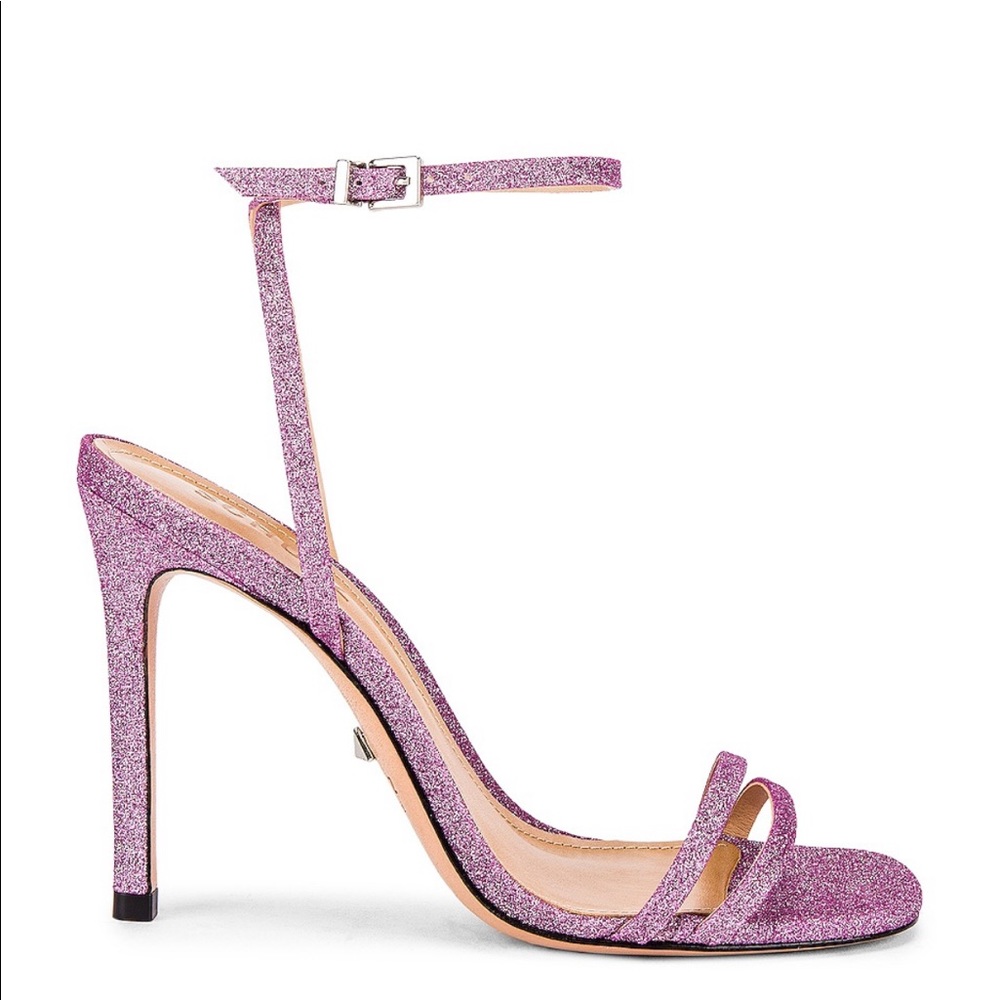 Purple with pink glitter heels